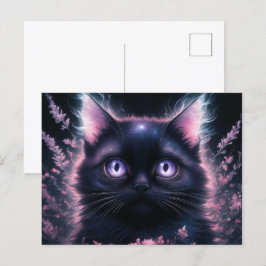 Poscards Chat Mauve 08 ポストカード