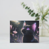 Poscards Chat Mauve 11 ポストカード (スタンド正面)