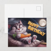 Poscards Happy Birthday Petit Chat ポストカード (正面/裏面)