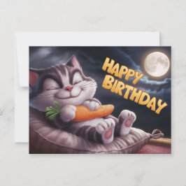 Poscards Happy Birthday Petit Chat ポストカード