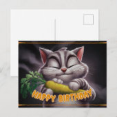 Poscards Happy Birthday Petit Chat 02 ポストカード (正面/裏面)