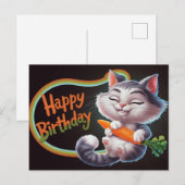 Poscards Happy Birthday Petit Chat 03 ポストカード (正面/裏面)