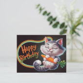 Poscards Happy Birthday Petit Chat 03 ポストカード (スタンド正面)