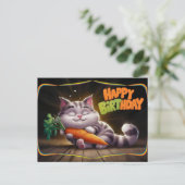 Poscards Happy Birthday Petit Chat 04 ポストカード (スタンド正面)