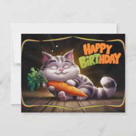 Poscards Happy Birthday Petit Chat 04 ポストカード