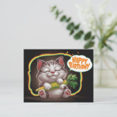 Poscards Happy Birthday Petit Chat 05 ポストカード (スタンド正面)