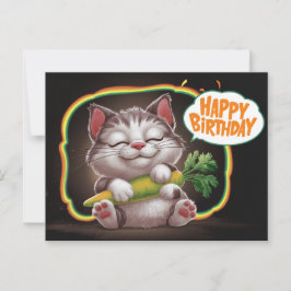 Poscards Happy Birthday Petit Chat 05 ポストカード