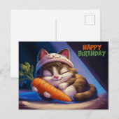 Poscards Happy Birthday Petit Chat 09 ポストカード (正面/裏面)