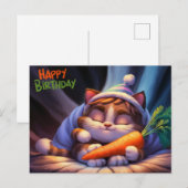 Poscards Happy Birthday Petit Chat 10 ポストカード (正面/裏面)