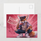 Poscards Happy Birthday Renard 02 ポストカード (正面/裏面)
