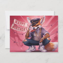 Poscards Happy Birthday Renard 02 ポストカード