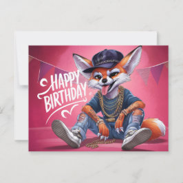 Poscards Happy Birthday Renard 04 ポストカード