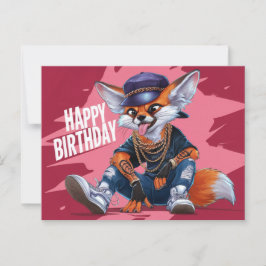 Poscards Happy Birthday Renard 05 ポストカード