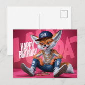 Poscards Happy Birthday Renard 07 ポストカード (正面/裏面)