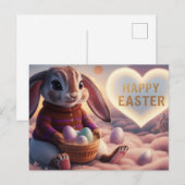 Poscards Happy Easter Lapin ポストカード (正面/裏面)
