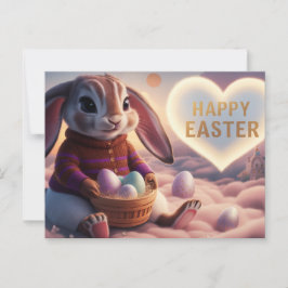 Poscards Happy Easter Lapin ポストカード