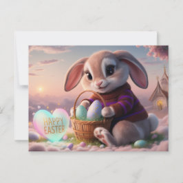 Poscards Happy Easter Lapin 02 ポストカード