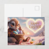 Poscards Happy Easter Lapin 06 ポストカード (正面/裏面)