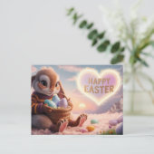 Poscards Happy Easter Lapin 06 ポストカード (スタンド正面)