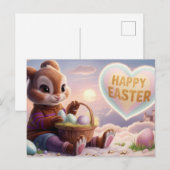 Poscards Happy Easter Lapin 10 ポストカード (正面/裏面)
