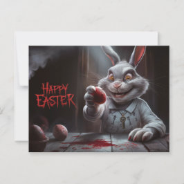 Poscards Happy Easter Lapin Oeuf Horror ポストカード