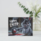 Poscards Happy Easter Lapin Oeuf Horror 04 ポストカード (スタンド正面)