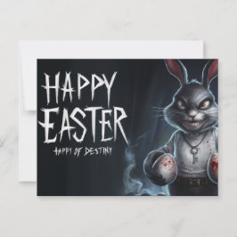 Poscards Happy Easter Lapin Oeuf Horror 07 ポストカード