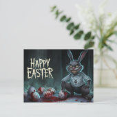 Poscards Happy Easter Lapin Oeuf Horror 08 ポストカード (スタンド正面)