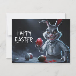 Poscards Happy Easter Lapin Oeuf Horror 09 ポストカード