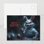Poscards Happy Easter Lapin Oeuf Horror 10 ポストカード (正面/裏面)