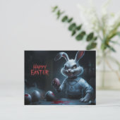 Poscards Happy Easter Lapin Oeuf Horror 10 ポストカード (スタンド正面)