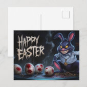 Poscards Happy Easter Lapin Oeuf Horror 11 ポストカード (正面/裏面)