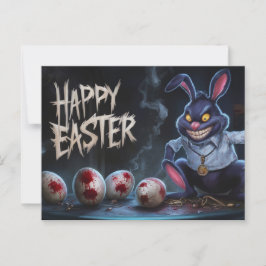Poscards Happy Easter Lapin Oeuf Horror 11 ポストカード