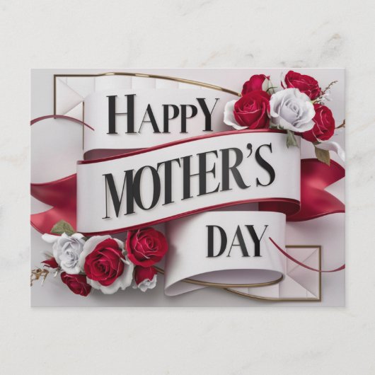Poscards Mother's Day Fleur 04 ポストカード (正面)