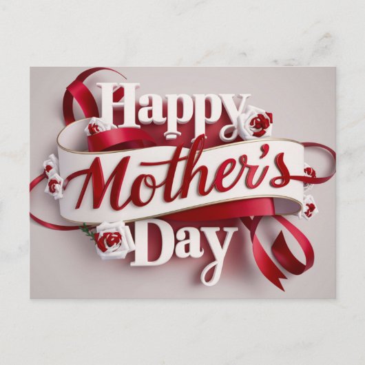 Poscards Mother's Day Fleur 05 ポストカード (正面)