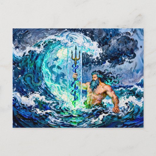 Poseidon God of the Sea ポストカード (正面)