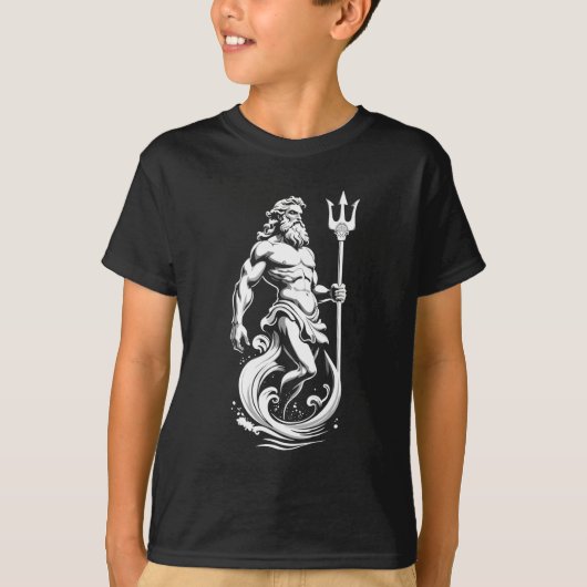 Poseidon God of the Sea Tシャツ (正面)