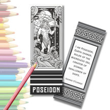 Poseidon Greek God COLOR IT 
