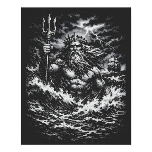 Poseidon — Lord of the Deep by BurnsInHell ポスター (正面)