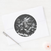 Poseidon — Lord of the Deep by BurnsInHell ラウンドシール (封筒)