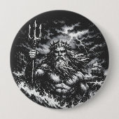 Poseidon — Lord of the Deep by BurnsInHell 缶バッジ (正面)