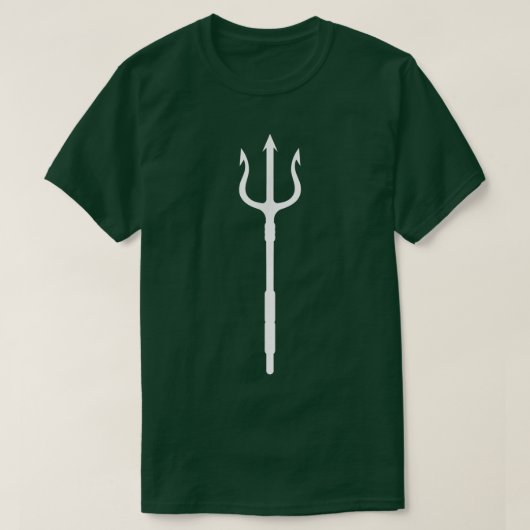 Poseidon Trident  Neptune Greek God Costume Design Tシャツ (デザイン正面)