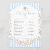 Posey Literary Loves Game 招待状 (正面)