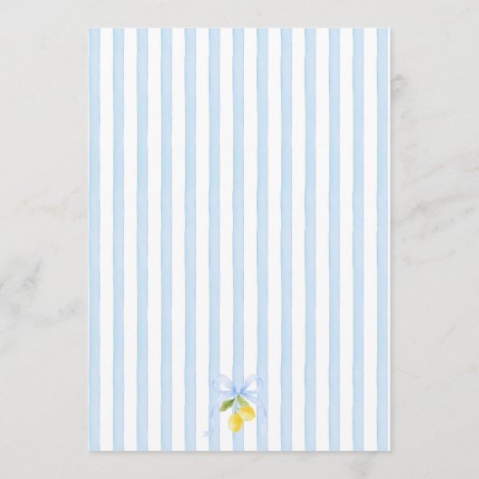 Posey Wildflower Dear Baby Game 招待状 (裏面)