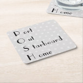 POSHポートアウトスターボードホーム スクエアペーパーコースター (アングル)