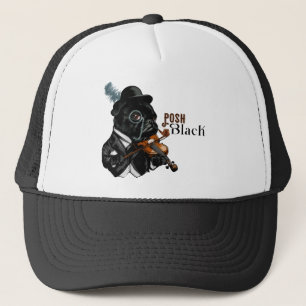 Posh Black Frenchie Bulldog キャップ
