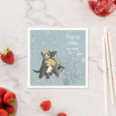 Posh Cats 結婚2青 スタンダードカクテルナプキン (インサイチュ)