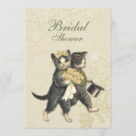 Posh Cats Bridal Shower Invitation 招待状