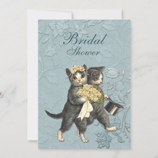 Posh Cats Bridal Shower Invitation 招待状 (正面)