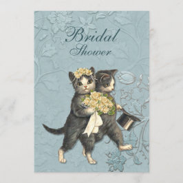 Posh Cats Bridal Shower Invitation 招待状